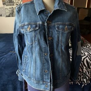 Cat and Jack patchwork jean jacket